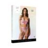 Shots Le Desir 2-piece Bra Set With Garters & Dazzling Sticker O/s