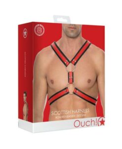 Alternative view of Ouch Harness Men Scott Red S/M