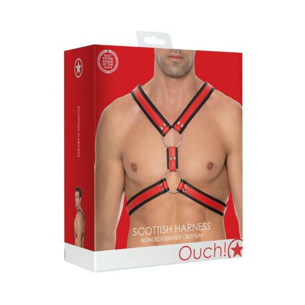 Ouch Harness Men Scott Red S/M - Image 2