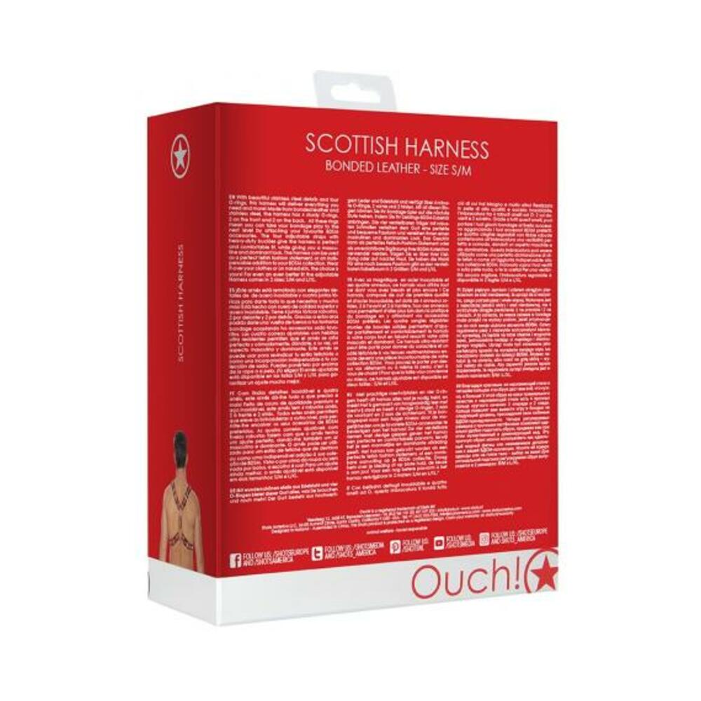 Ouch Harness Men Scott Red S/M - Image 3