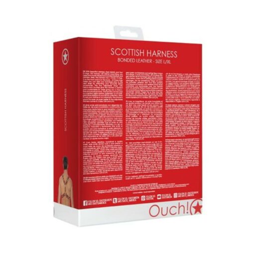 Ouch Harness Men Scott Red L/XL - Image 3
