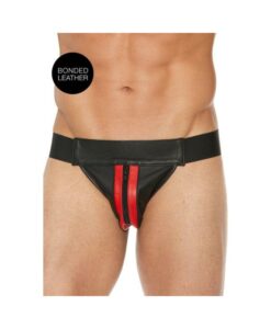 Ouch Jock Front Zip Red S/M
