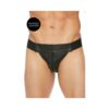 Ouch Jock Front Zip Black L/xl
