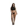 Shots Le Desir Festive Rhinestone Top And Thong Osx Black