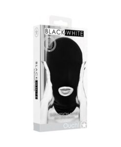 Alternative view of Ouch! Black & White Submission Mask With Open Mouth Black