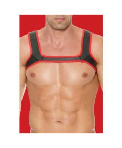 Ouch Neoprene Harness S/m Red