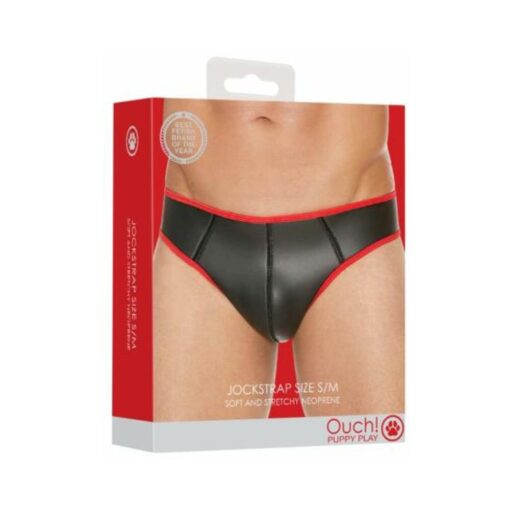 Ouch Neoprene Jockstrap S/m Red - Image 2