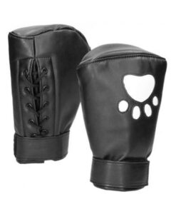 Puppy Play Neoprene Mitts Boxing Gloves Black