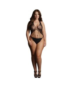 Shots Le Desir Strappy Lace Teddy Black Qs