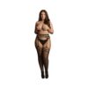 Shots Le Desir Garterbelt Stockings With Open Design Black Qs
