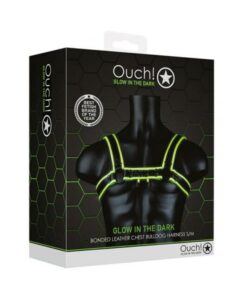 Ouch Chest Bulldog Harness S/m Gitd