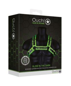 Ouch Buckle Bulldog Harness S/m Gitd