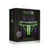 Ouch! Glow Striped Jock Strap - Glow In The Dark - Green - L/xl