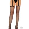 Fishnet Garterbelt Stocking Plus  blk