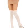 Extra Long Rib Knit Leg Warmers Os Ivory