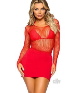 Lycra Indust Long Sleeve Tshirt Os Red