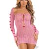 Sweetheart Tube Shrug Keyhole/bow Os Pnk