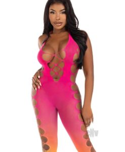 Seamless Ombre Lace Footless Body Os Sun