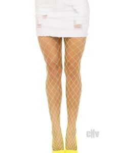 Spandex Diamond Panty Hose Os Ylw