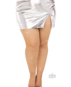 Fishnet Crystal Tights Rhines Os Caramel