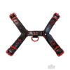 Leather O T Harness Blk/red Md