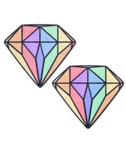 Pastease Gem: Pastel Rainbow Diamond Nipple Pasties