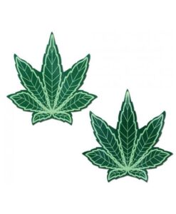 Pastease Marijuana Leaf Pasties Green O/S