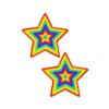 Pastease Glitter Pumping Star Pasties Rainbow