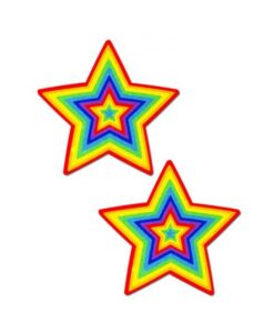 Pastease Glitter Pumping Star Pasties Rainbow