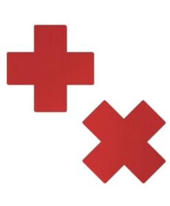 Pastease Plus X Faux Latex Red Crosses