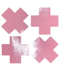 Pastease Petite Plus X Faux Latex Baby Pink Crosses