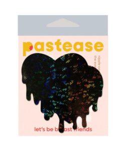 Alternative view of Pastease Faux Latex Black Melty Hearts