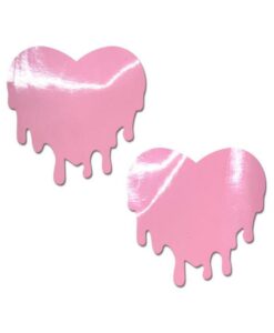 Pastease Faux Latex Baby Pink Melty Hearts