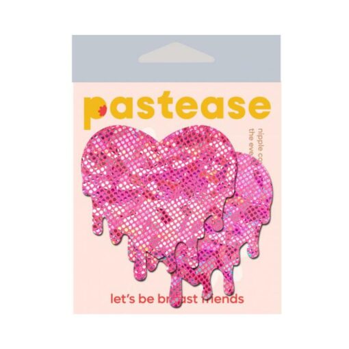 Pastease Faux Latex Baby Pink Melty Hearts - Image 2