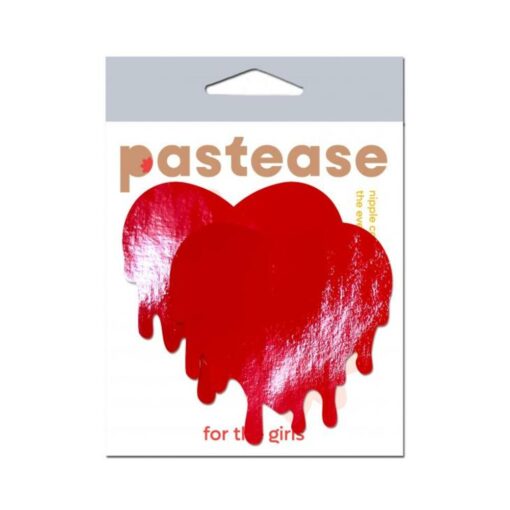 Pastease Faux Latex Red Melty Hearts - Image 2