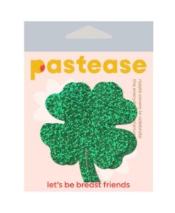 Alternative view of Pastease Holographic Green Clover Full Coverage