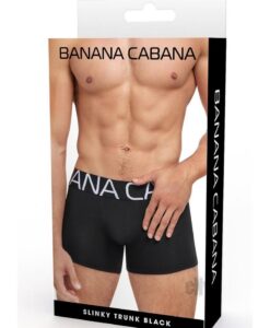Banana Cabana Trunks Md/lg Black