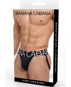 Banana Cabana Jock Md/lg Black
