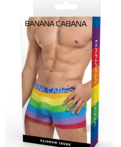 Banana Cabana Trunks Md/lg Rainbow
