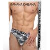 Banana Cabana Bikini Md/lg Blk/wht