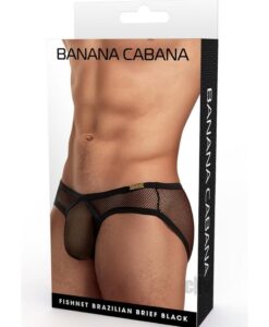 Banana Cabana Bikini Mesh Sm/md Black