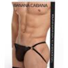 Banana Cabana Jock Mesh Md/lg Black