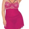 Babydoll Thong Pnk/rse Gld 3x/4x