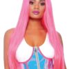 Holographic Zipper Bust Cinch Sm/md Slv