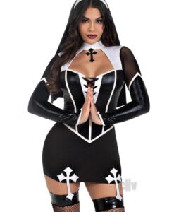 Holy Hottie Set 2pc Lg Blk/wht