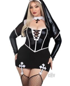 Holy Hottie Set 2pc 1x/2x Blk/wht