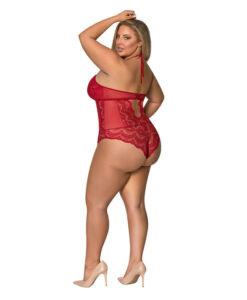 Alternative view of Magic Silk Sugar & Spice Teddy With Snap Crotch Red Queen