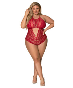 Magic Silk Sugar & Spice Teddy With Snap Crotch Red Queen
