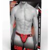 Goal Line Lace Up Jockstrap L/xl Red