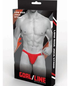Goal Line Low Rise Jockstrap L/xl Red